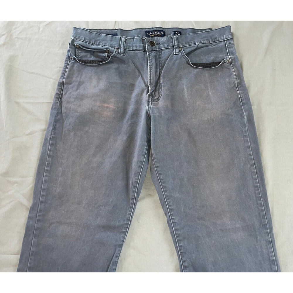 Lucky Brand 121 Slim 5-Pocket Sateen Jean Pants. Washed Gray, Men's 36X33. Read. - Picture 5 of 9